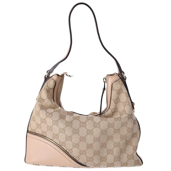 GUCCI GG Interlocking G Hobo Handbag 182489 Beige Gold - Picture 3 of 8